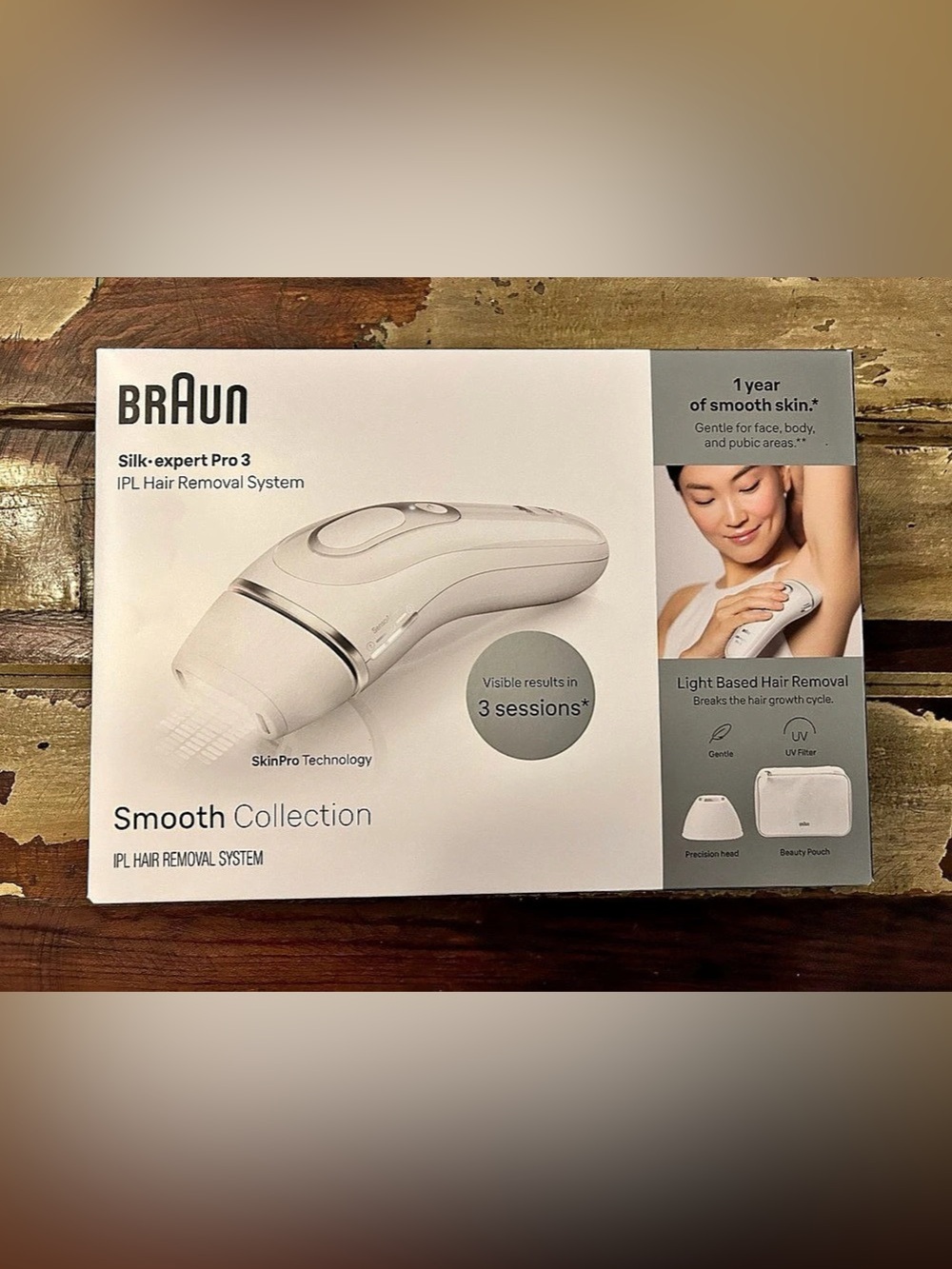 Braun Silk-expert Pro 3 IPL Hair Removal System New Sealed in Box